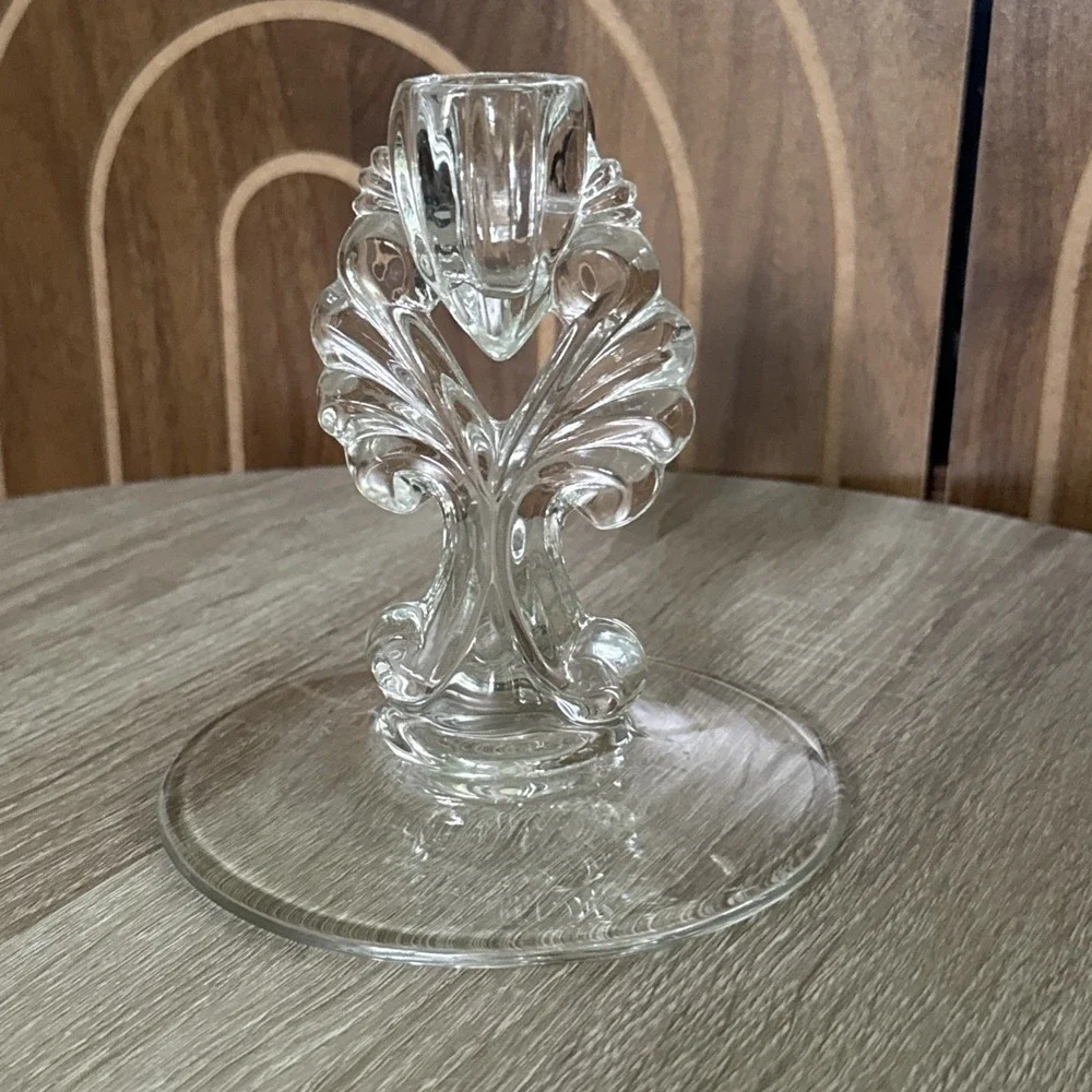 Antique Clear Pressed Glass 5.5